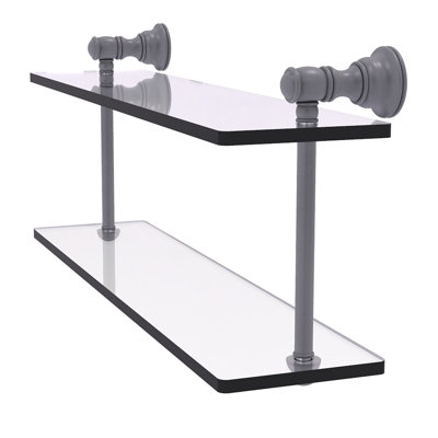 Freyja 2 Piece Glass Tiered Shelf