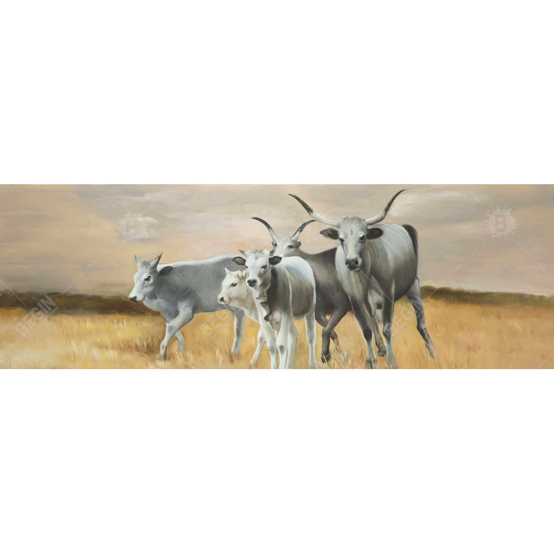 "Reproduction de nguni" sur toile
