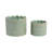 Decorative Planters Ceramic And Stoneware With Textured Scallop Design And Curved Rim Detailing Set Of 2-899253800-899253801