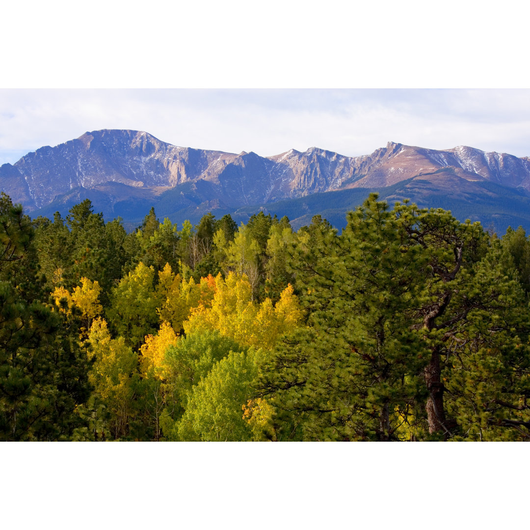 Pikes Peak Colourado von SWKrullImaging - Leinwandbild