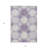 3' X 5' Purple And Ivory Geometric Washable Indoor Outdoor Area Rug