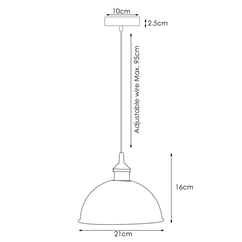 Jaquelin 1 - Light Single Pendant, Rustic Red