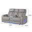 Causeuse inclinable Nostrand - gris-1270255309