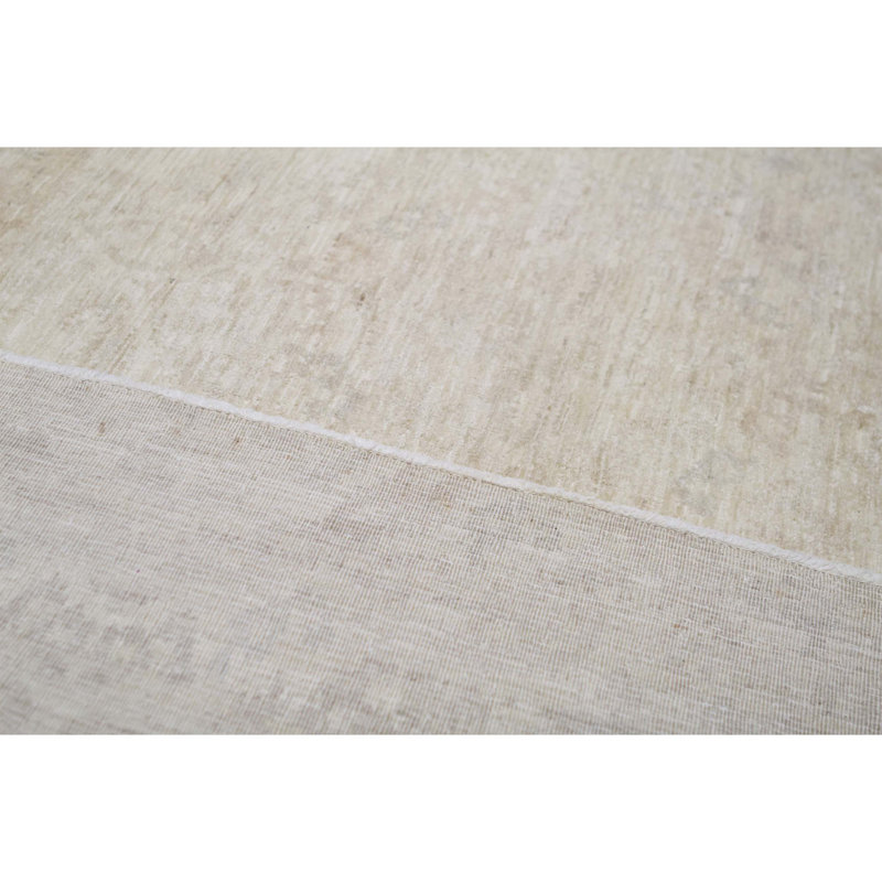 Sultanabad Wool Damask Area Rug in Coffee Cream