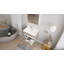 Ensemble de meuble-lavabo mural simple 24 po avec plateau en marbre Arlie-639997299