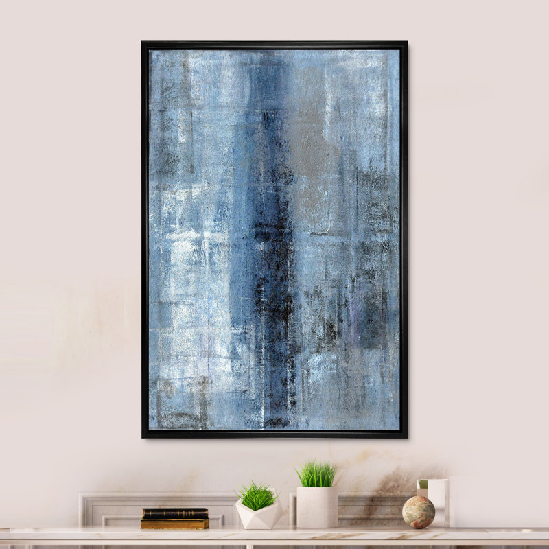 Le bleu rencontre l'art abstrait gris Le bleu rencontre l'art abstrait gris