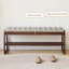 Banc de rangement rembourré pour chaussures