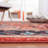 Manado Oriental Red/Blue Area Rug-1937292435