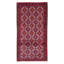 Tapis unique en laine noué à la main 3 pi 3 po x 5 pi 7 po nouvel âge Carvey en rouge / bleu / mauve
