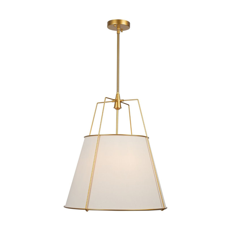 Luminaire suspendu 3 lumières Pullman, Laiton