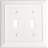 Architectural 2 - Gang Toggle Light Switch Standard Wall Plate-44465831-111753583