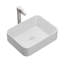 Lavabo vasque rectangulaire encastré en porcelaine vitrifiée 19 "x 15" avec robinet-122499434