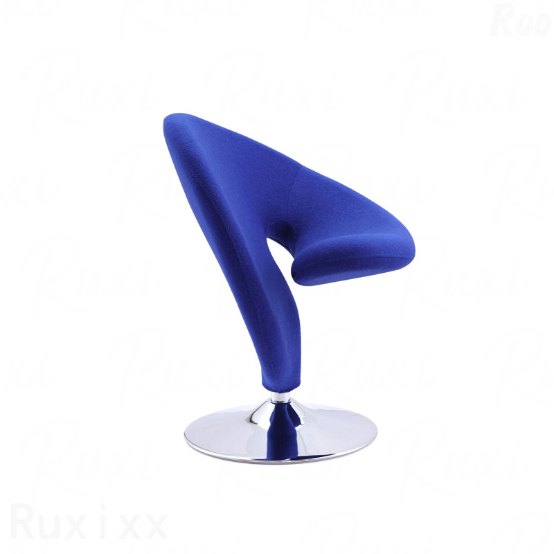 Fauteuil pivotant dans des bureaux élégants, Bleu