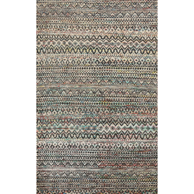 Tapis oriental abstrait noué à la main 6 x 9
