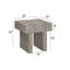 Table de bout de salon de style contemporain - Bureau rectangulaire en bois brun gris avec meubles en bois