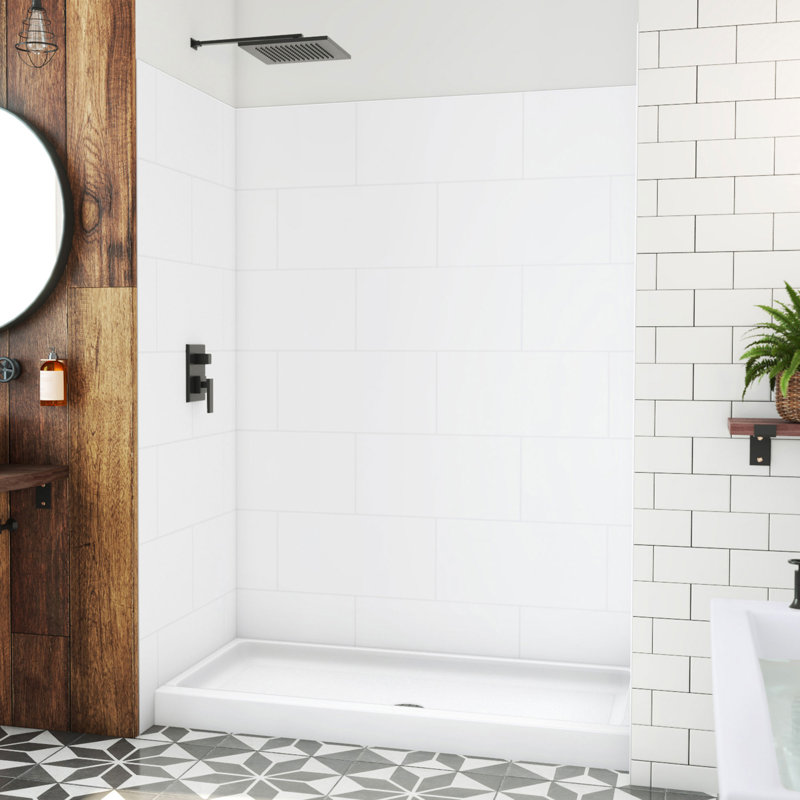 Cabine de douche et base 60 po x l 32 po x H 84 po Dreamstone, Centre