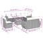  Ensemble de canapé de jardin modulaire en rotin PE-1660804055-1660804049