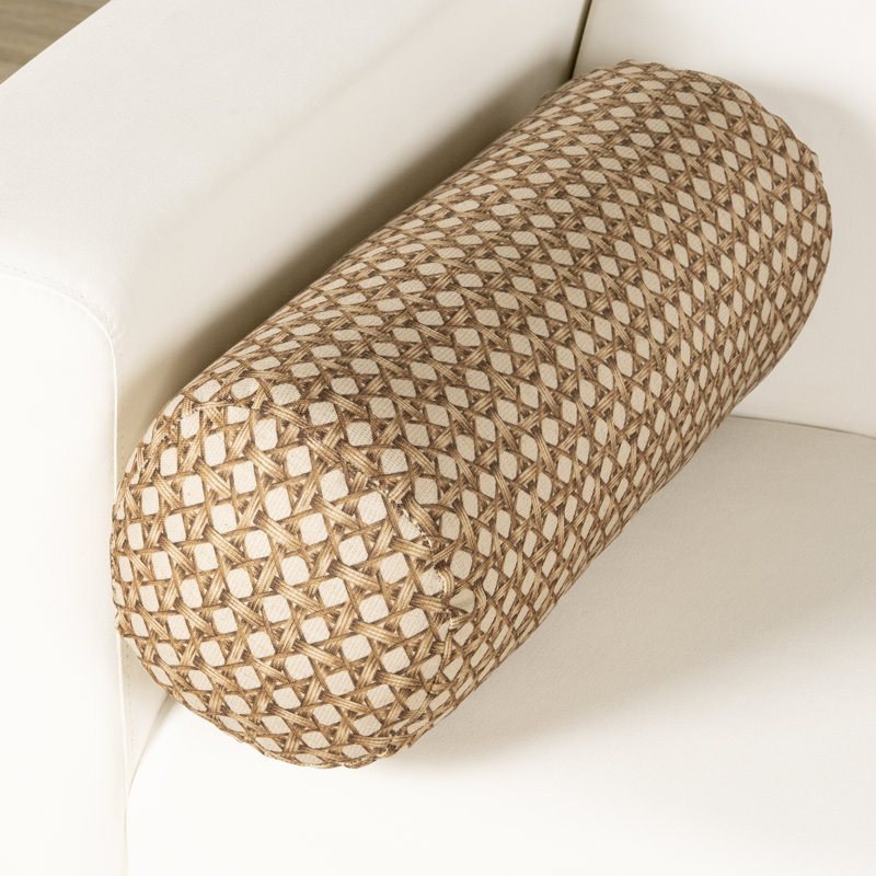 Coussin en osier 21 po x 8 po The Basket House, Traversin H 8 po x l 21 po, Polyester