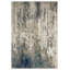 Tapis bleu abstrait Milan Collection
