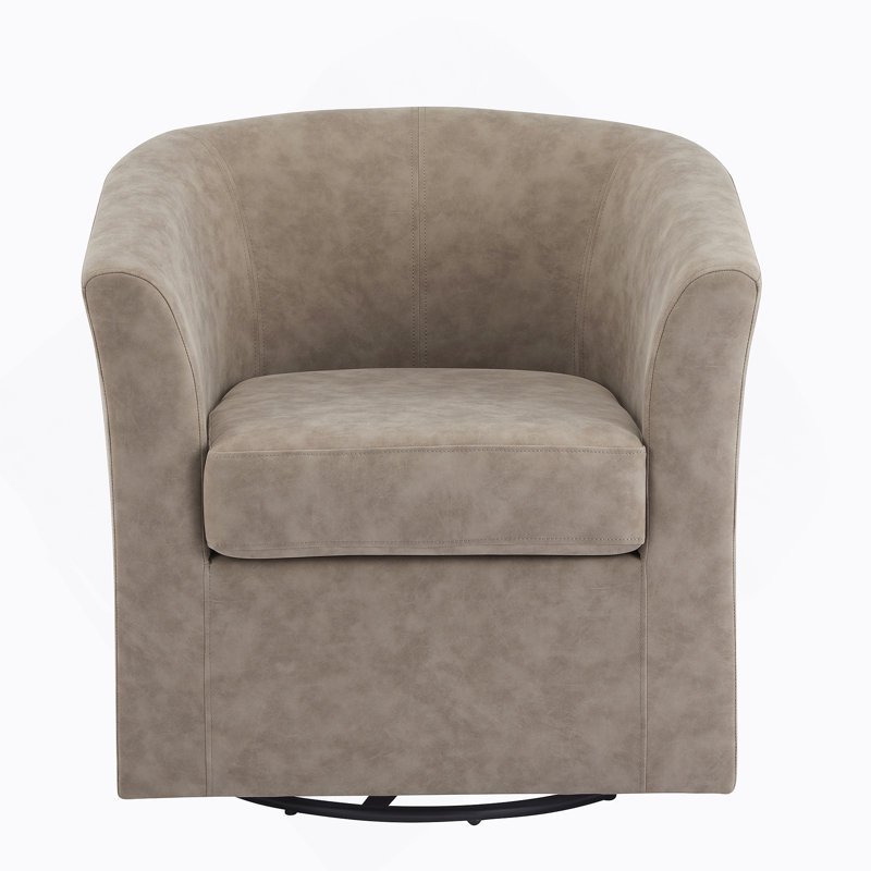 Fauteuil demi-tonneau Wilmore, Abricot