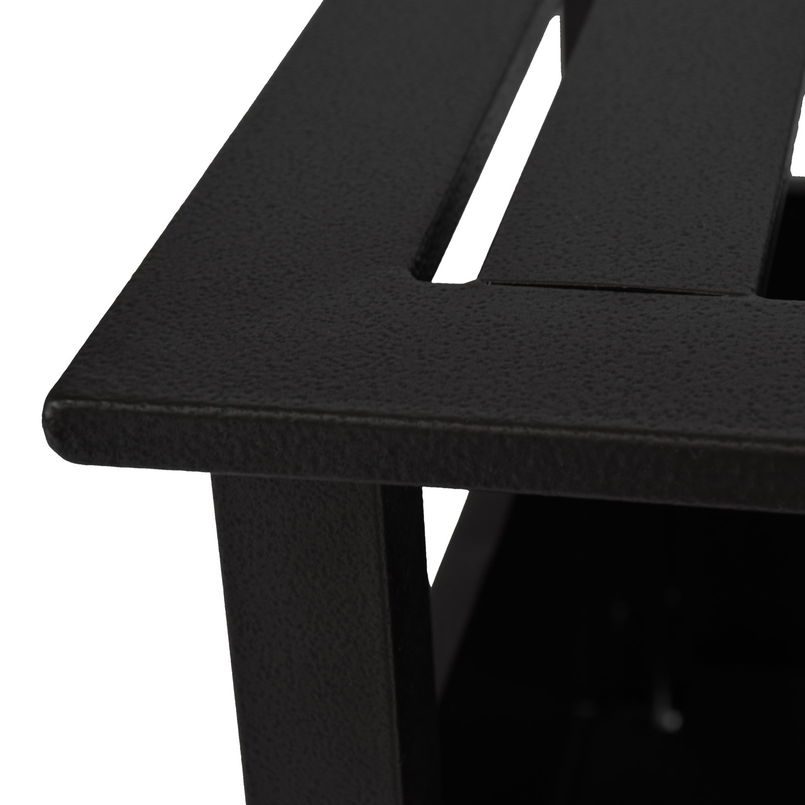 Tiana Umbrella Base Side Table, Stone Black