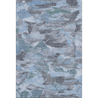 Premium Machine Washable Kumbhar AMF1344 Abstract Rug