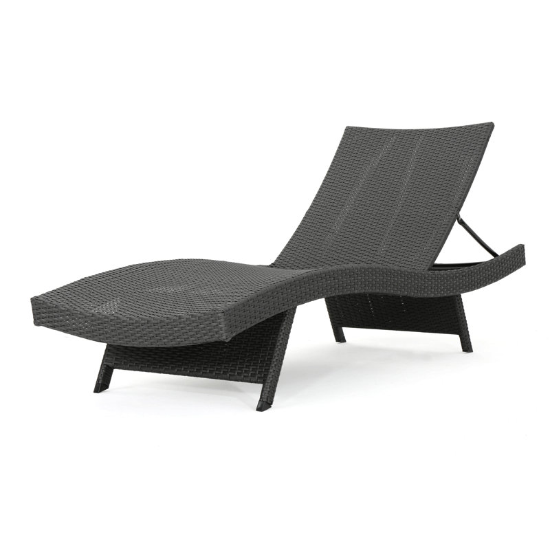 Chaise longue en osier Salem