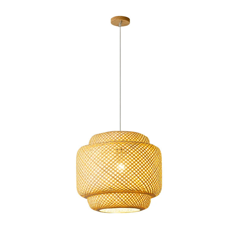 Alyne 1 - Light Natural Chandelier Pendant, 135cm H x 15cm W x 60cm D