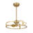 Aijalon 23" LED Fandelier in Brass with Remote Control-935722338