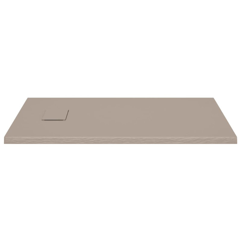 Jahnke Plastic Shower Tray, 2.6cm H x 100cm W x 70cm D, Brown