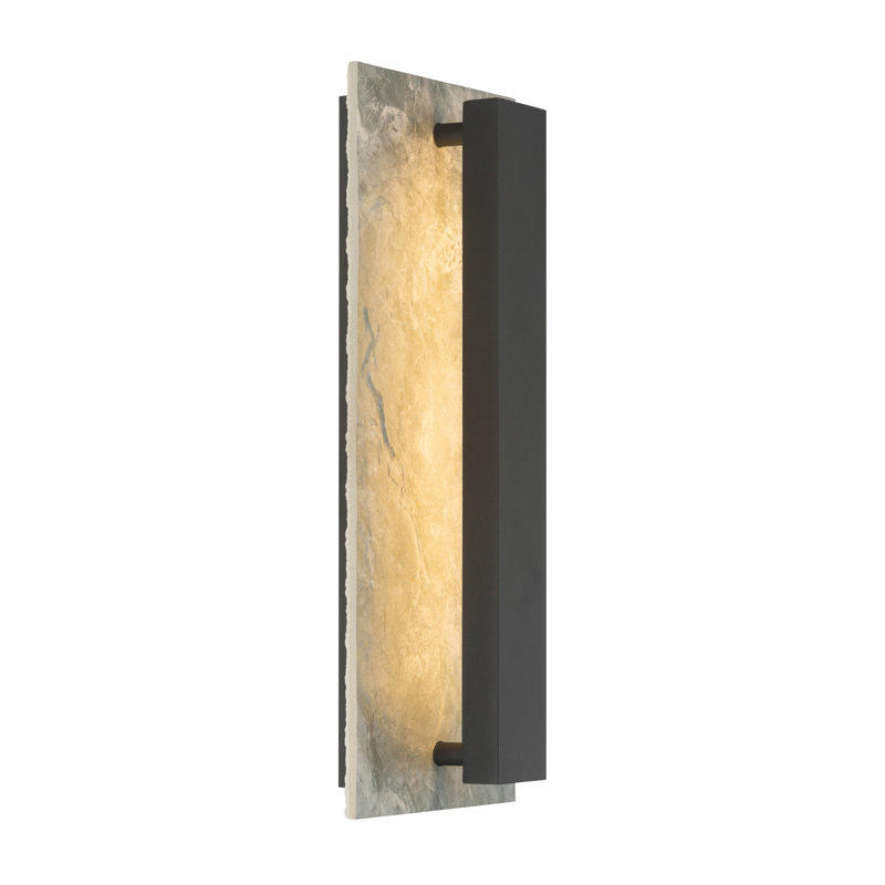 Applique murale d'extérieur à DEL de 18,75 po de hauteur Avenelle, H 18,75 po x l 8 po x P 3,75 po