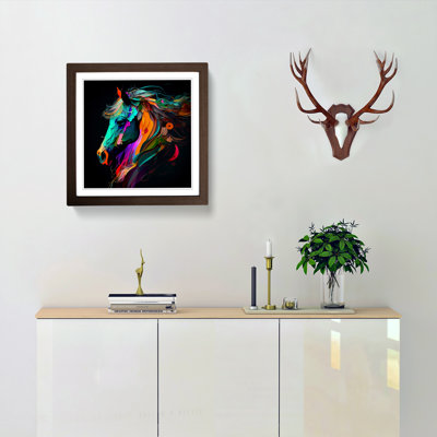 Pony Abstract Expressionism No.1 - Framed Print