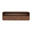 Console flottante châtaignier ouverte