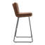 Aidie Upholstered Counter Stool with Metal Frame-1398974108