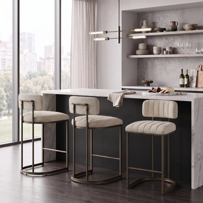 Tabouret de bar moderne 35 po