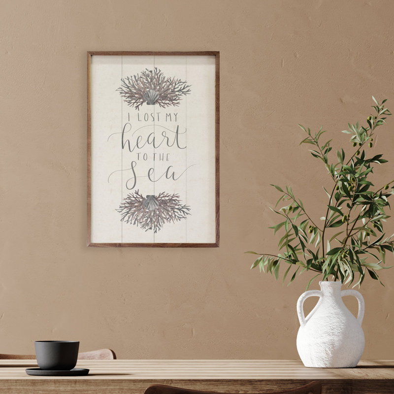 I Lost My Heart To The Sea By Emily Wood, H 8 po x l 5 po