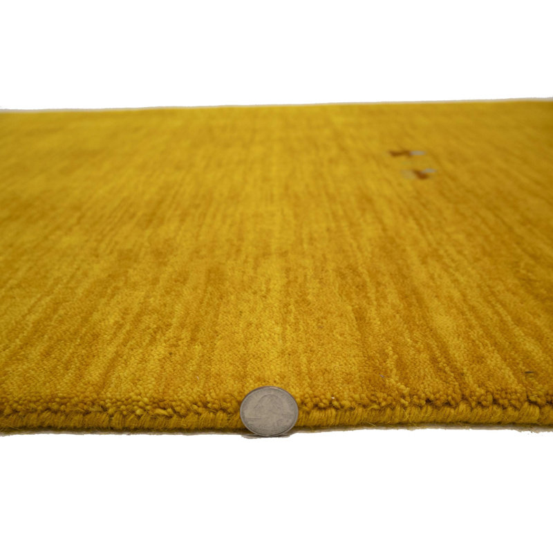 Tapis Gabbeh tissé à la main sans perte, 100% laine, de couleur unie, résistant à la décoloration et aux taches, durable