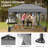 10 Ft X 10 Ft One-Push Set Up Canopy Tents With Sidewalls And Sandbags-123078720-123078723