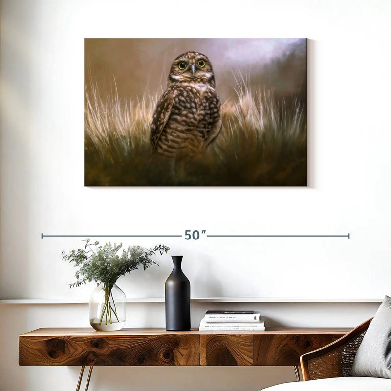 Brampt Owl Be Seeing You, 24" H x 36" W