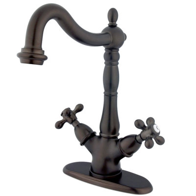 Kingston Brass Heritage Two-Handle 1-or-3 Hole Deck Mount Vessel Faucet