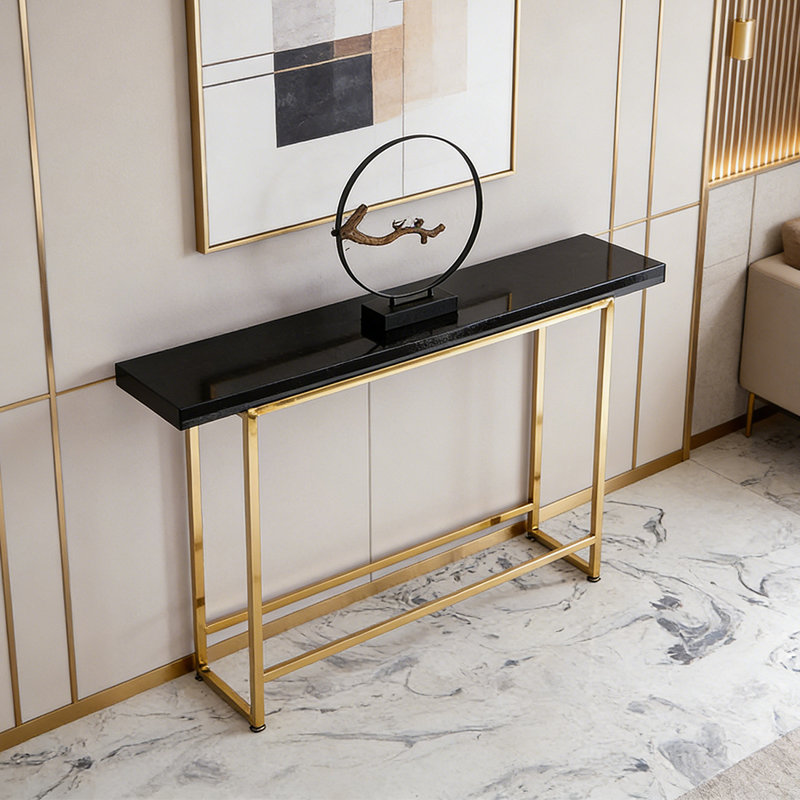 Console en métal tendance et luxueuse, H 31,5 po x l 47,24 po x P 11,81 po