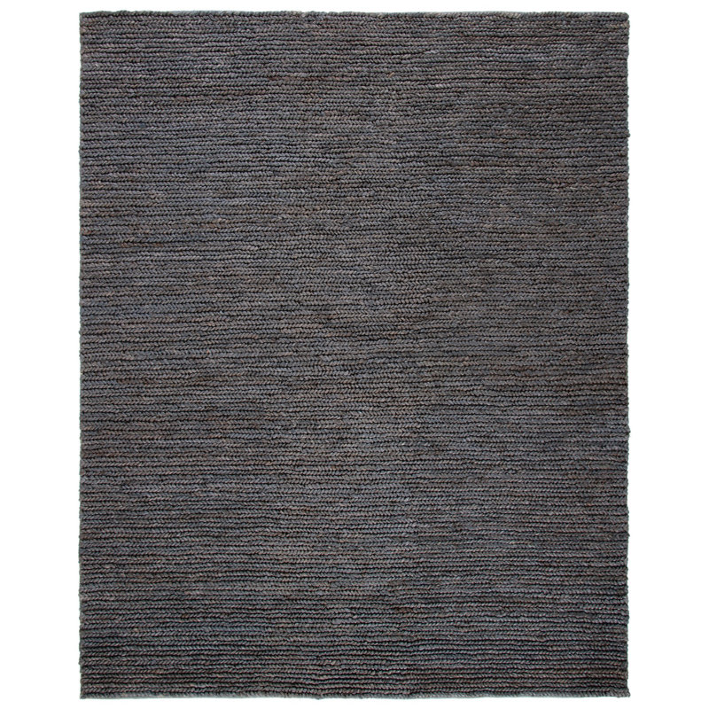 Ralph Lauren Ponderosa Jute, Cotton Solid Color Rug, Rectangle 8' x 10', Flint