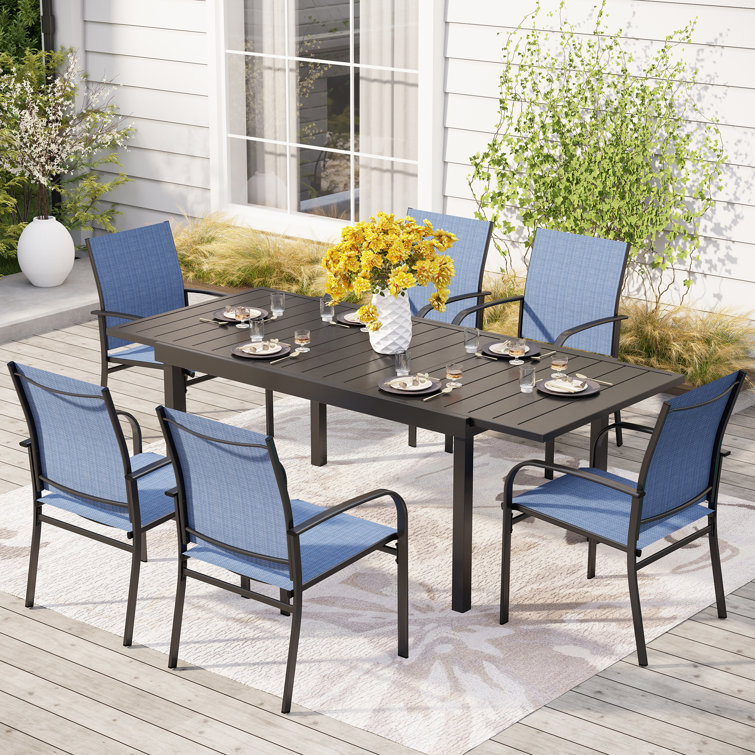 Argyri Rectangular 6 - Person 84" Long Dining Set