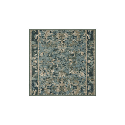 Machine Washable Green Area Rug