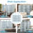  6-Panel Wooden Room Divider w/ Carved Cutout Pattern & Solid Wood Frame