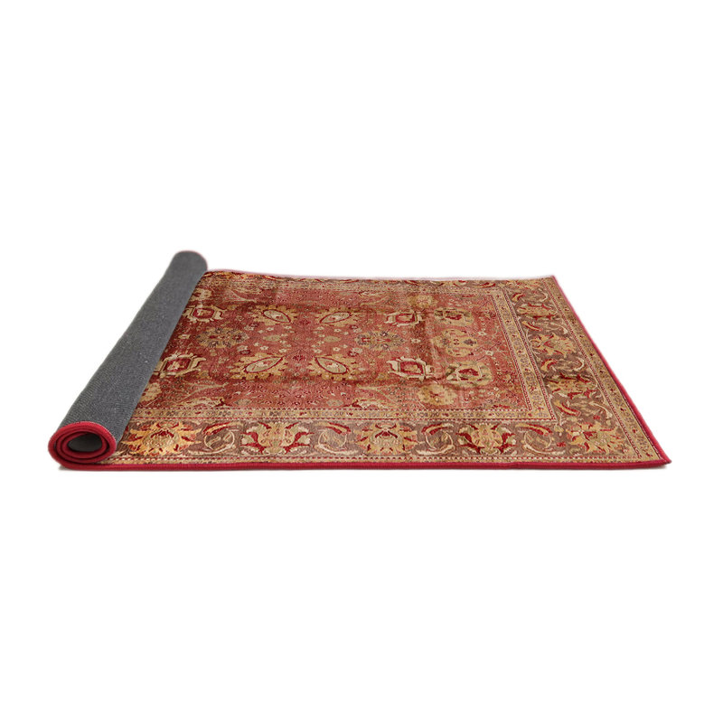 Tapis de style oriental rouge, Rond 3 pi