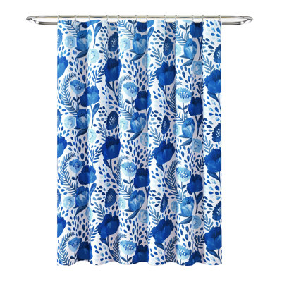 Poppy Garden Floral Shower Curtain