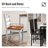 5-Piece Kitchen Dining Table Sets, Space-Saving Solid Wood Kitchen Dining Sets with 4 Slat Back Chairs-1209692332