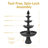 Keltner Weather-Resistant Resin Traditional 4-Tiered Outdoor Water Fountain - Black-1572380686