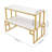 Aavo 31.5 in. H x 44.49 in. W Powder Coated Steel Display Case